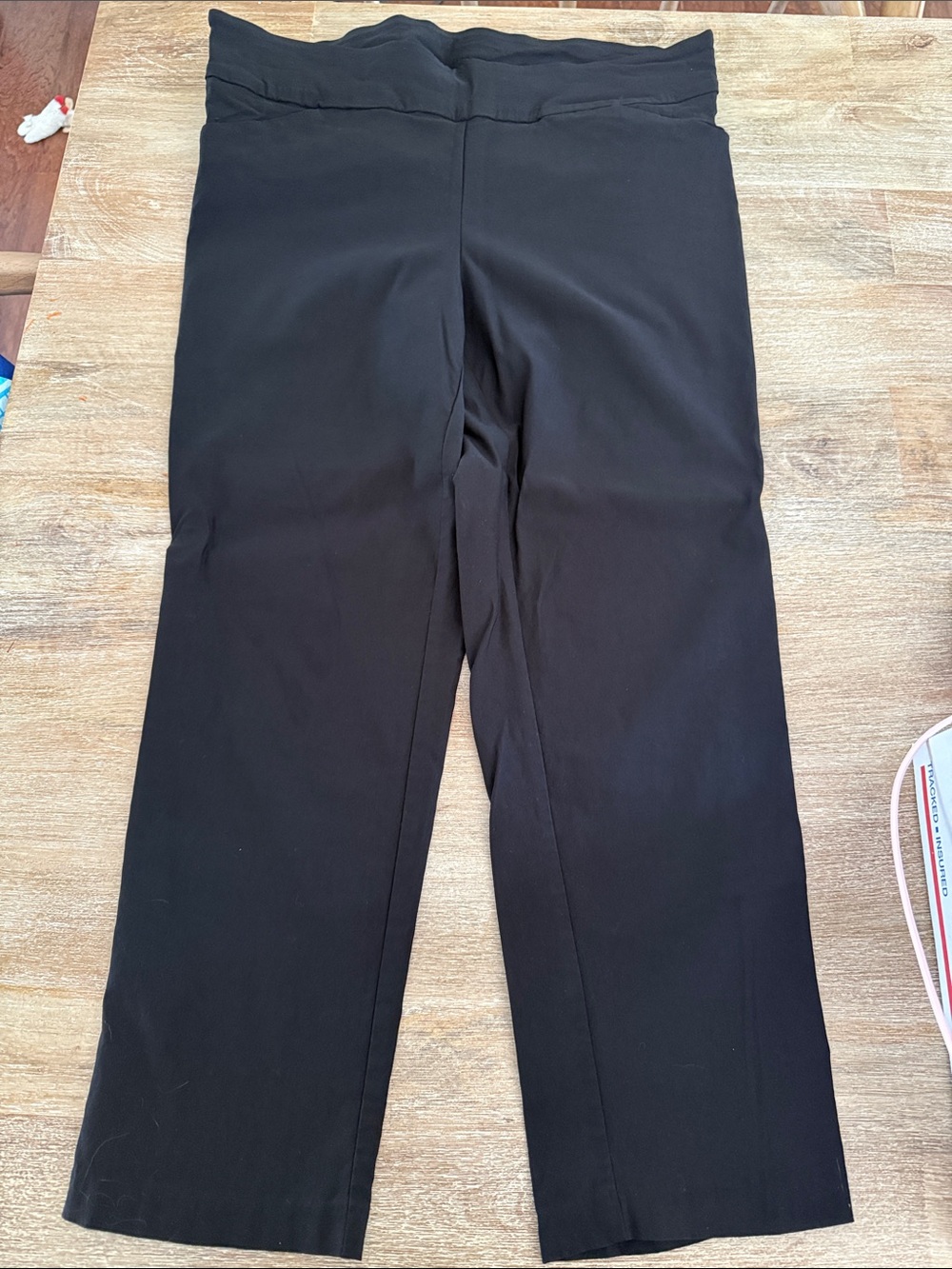 Tribal Black Straight-Leg Trousers